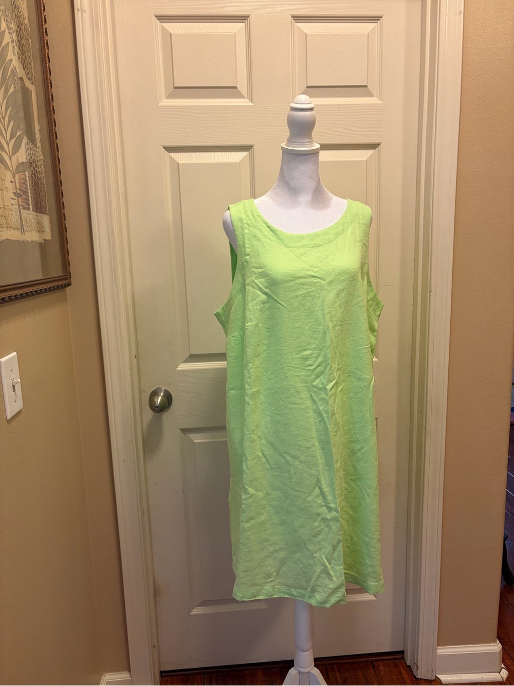 a new day Lime Green Sleeveless Shift Dress